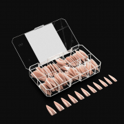Apres Gel-X Maisie Neutrals Natural Stiletto Long150PC 40096