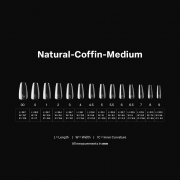 Apres Gel-X Soft Gel Tips Natural Coffin Medium 600Pcs 40150