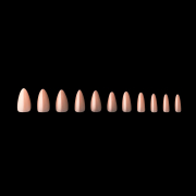 Apres Gel-X Lila Neutrals Natural Stiletto Short 150PC 40209