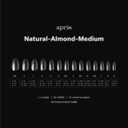 Apres Gel-X Tips Natural Almond Medium Refill Bag NAM0