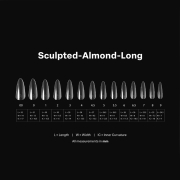 Apres Gel-X Tips Sculpted Almond Long Refill SAL3 40928