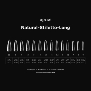 Apres Gel-X Soft Gel Tips Natural Stiletto Long 280Pcs 41196