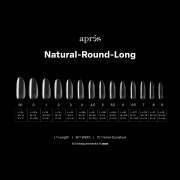 Apres Gel-X Tips Natural Round Long 600Pcs AP-TIP-NRL