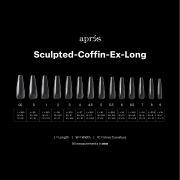 Apres Gel-X Tips Sculpted Coffin X-Long 350Pcs 41254