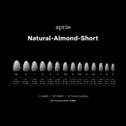 Apres Gel-X Soft Gel Ombre Tips Natural Almond Short 41653