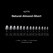 Apres Ombre Gel-X Tips Natural Almond Short Refill NAS4.5