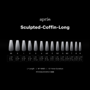 Apres Gel-X Soft Gel Ombre Tips Sculpted Coffin Long 41893