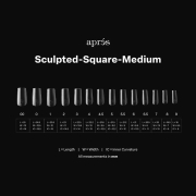 Apres Gel-X Tips Sculpted Square Medium 50PK SSM5 40728