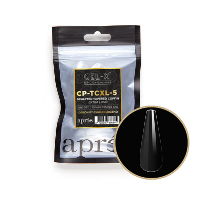 Apres G-X Tips Sculpted Tapered Coffin Extra Long 25P CPTCL5