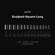 Apres Gel-X Tips Sculpted Square Long 50PK SSL4/90982