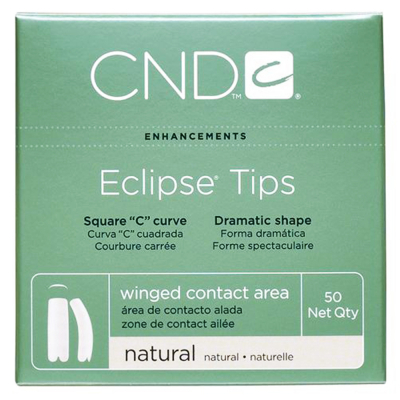 CND Eclipse Tips Natural 50 pk Size 10 #16810