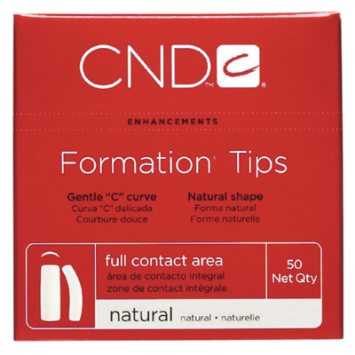 CND Formation Tips Natural 50 pk Size 1 16301