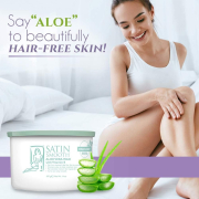 Satin Smooth Aloe Vera Wax With Vitamin E 14 oz 814121/27933