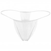 Dukal Reflections Thong Panty,White Disposable100PK 900500-1