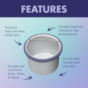 Satin Smooth Removable Metal Insert Pot SS814140