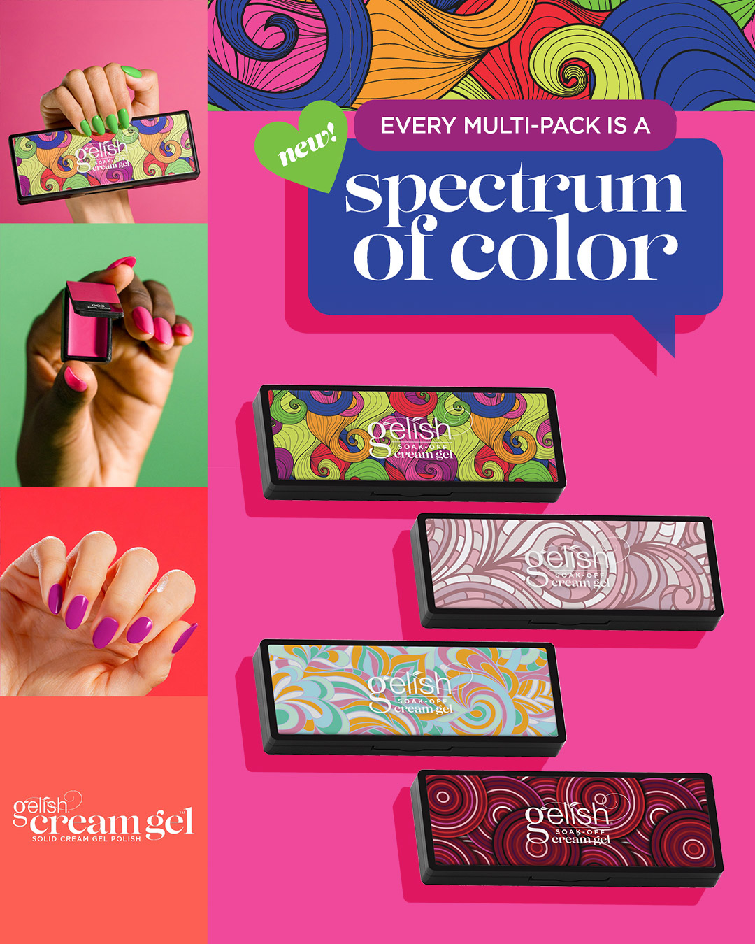 Gelish Solid Cream Gel Palettes