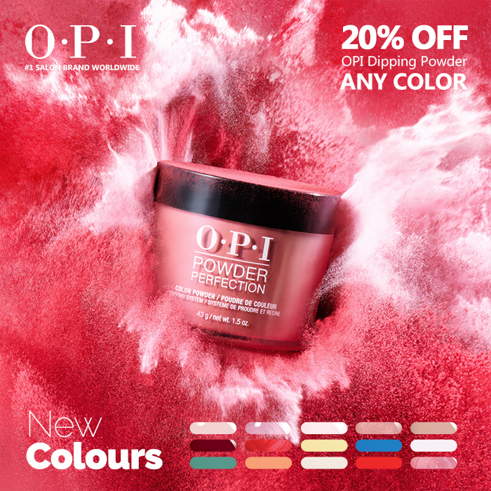 OPI Dipping Powder 20% Discount Offer Promotion March 2022