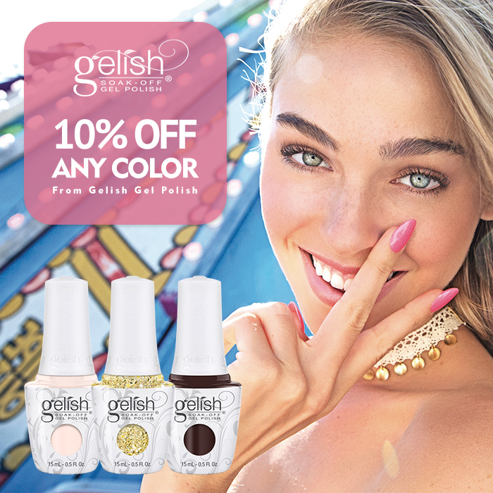 Gelish 10% Discount Offer Promotion February 2022