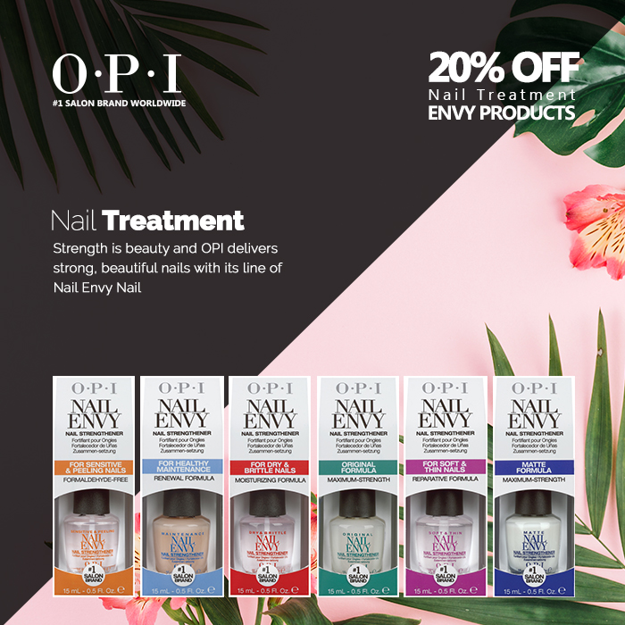 OPI Nail Envy 20% Discount Offer Promotion March 2022