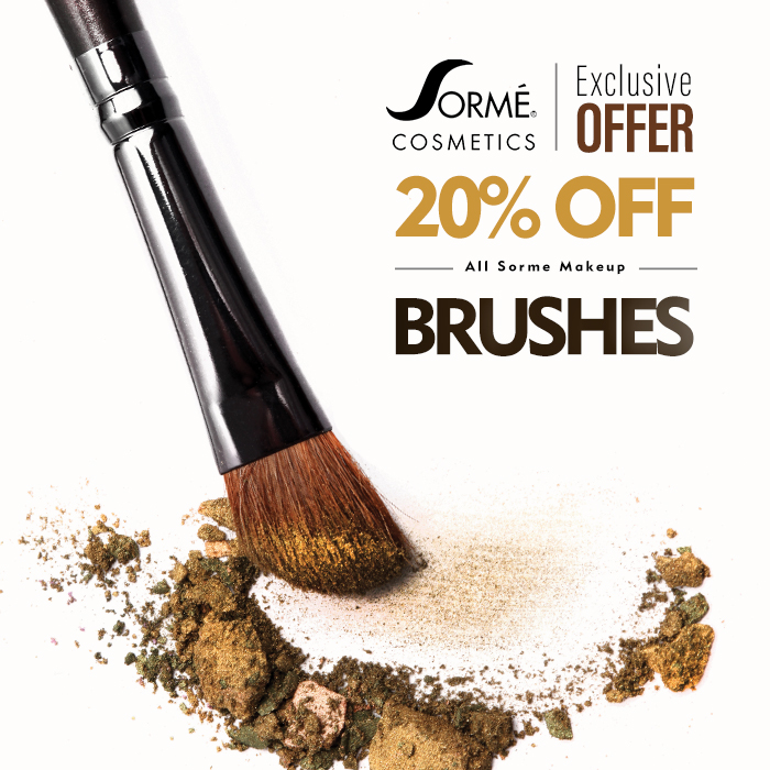 Get 20% Off Sorme Make Up Brushes Discount 2022 Promotion
