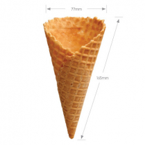 Waffle Cone D (Large) - 156 per case