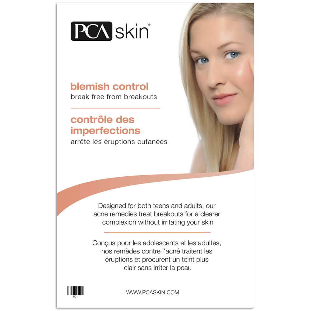 PCA Skin Blemish Control Poster Bilingual Salient Medical Solutions