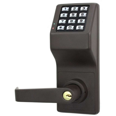 Alarm Lock DL2700-US10B Pushbutton Cylindrical Door Lock