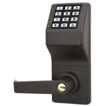 Alarm Lock DL2700WP-US10B Pushbutton Cylindrical Door Lock
