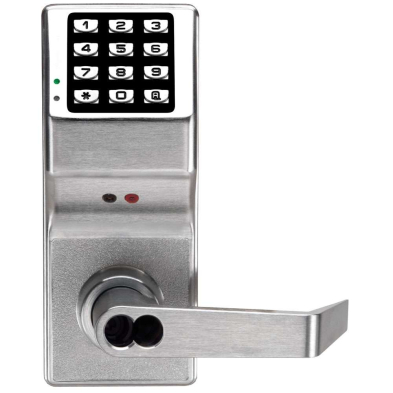 Alarm Lock DL2800IC-US26D Pushbutton Cylindrical Door Lock