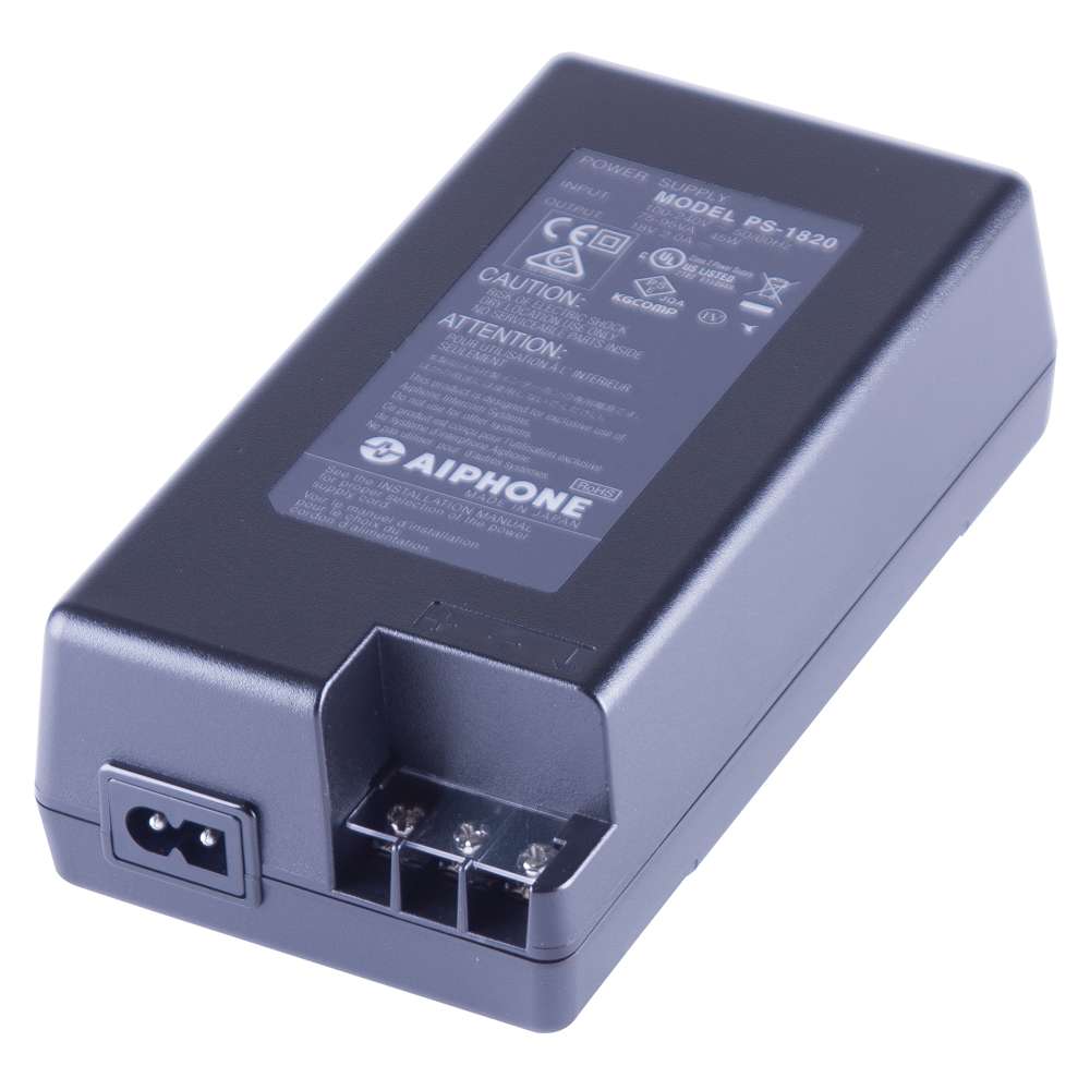 Aiphone PS-1820UL Power Supply - 8V DC, 2A, For JF/JK/JO Series Intercom Systems