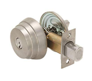 Arrow Lock E61-4 Deadbolt, Single Cylinder, Satin Brass