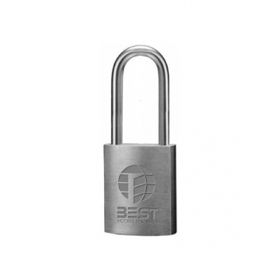 Best lock 1-5/8" Padlock, 2" Shackle, Key Ret'g, Less core