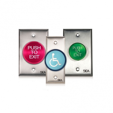 BEA Pneumatic Push Buttons with Adjustable Time Delay Security