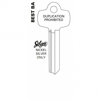 JET Hardware 1A1A1-NS 6 or 7 Pin Key Blank