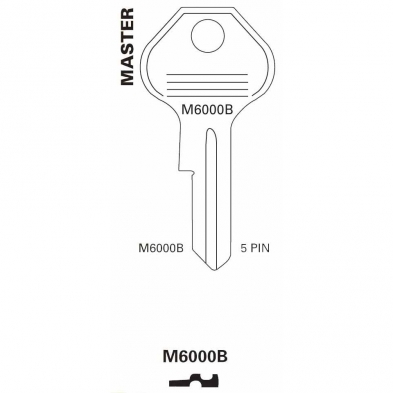 JET Hardware M6000B 5 Pin Key Blank 