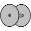 Don Jo Filler Plate 1-7/8" Dia., Prime Coat, 1 7/8" Diameter