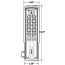 CompX Fort REG-S-V-3 RegulatoR Combination Cam Lock