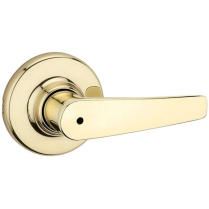 Kwikset 300DL 3 RCAL RCS Delta Brass Privacy Lever