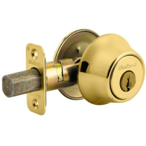 Kwikset 665 3 SMT RCAL Deadbolt Brass Double Cylinder