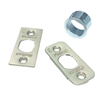 81845-26/26D PLAIN LATCH KIT CHROME w-SQUARE FACEPLATE