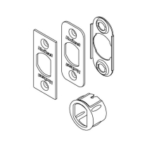 81845-3/L03 PLAINLATCH KIT BRASS w-SQUARE FACEPLATE