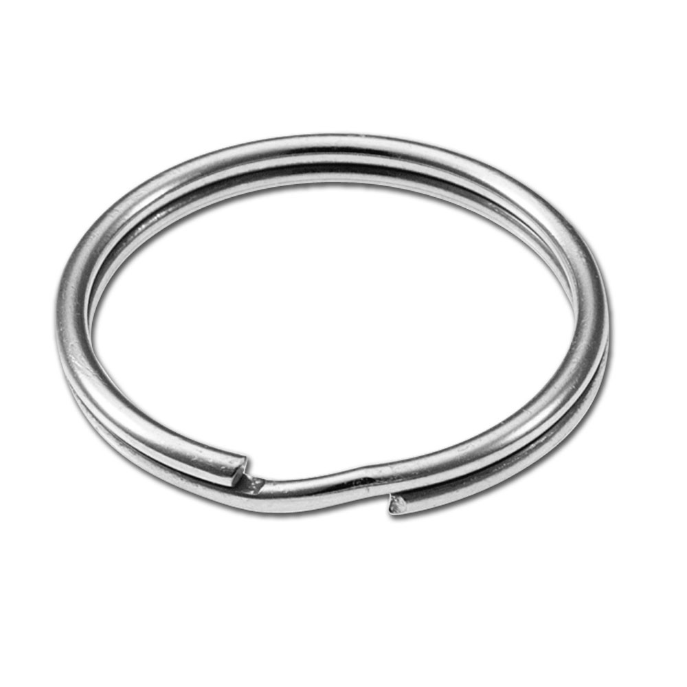 100 pcs Split Key Ring with Chain Arts & Crafts Nickel Plated Split Key Ring for Home Keys Organization QMAY 1/25mm Split Key Chain Ring Lanyards