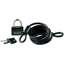 614DAT SPARE TIRE AND CABLE SE 6' SELF-COILING CABLE & LOCK