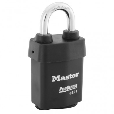 Master Lock 6620 Pro-Series Wide Weather Tough Rekeyable Key-in-Knob Padlock