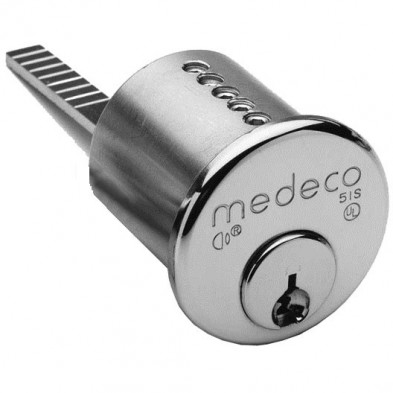 Locksport MEDECO BIAXIAL High Security 6-Pin Inside Rim Cylinder w/ 2 Keys NIB 