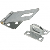 S. Parker 11206 6" Zinc Plated Fixed Staple Safety Hasp