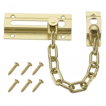 S. Parker 26300 Brass Plated Steel Chain Door Fastener