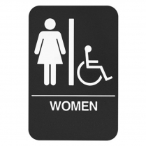 Rockwood BFM688 ADA WOMEN Restroom Plastic Sign