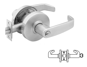 Sargent 2870-7G37-LL-26D Classroom, Cylindrical Lever Lock