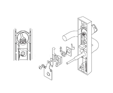 Sargent 607-2 Locking Slide Replacement Kit, 706 Et